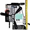 Jancy Magforce Drill Side profile with ruler showing that the powerful drill is only 11 inches high